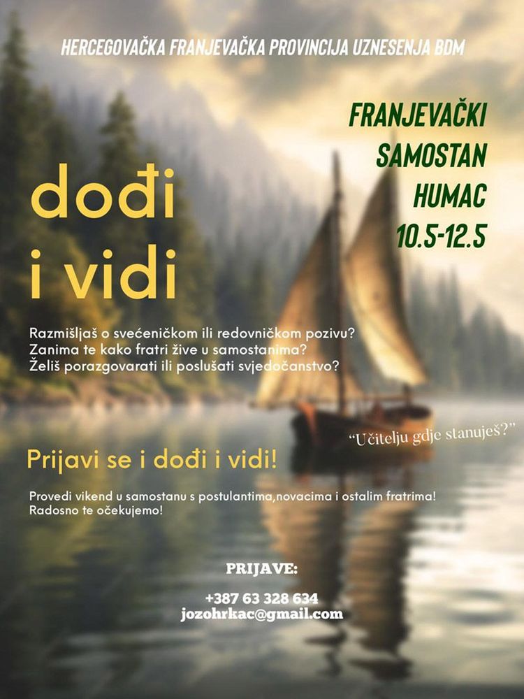 Poziv na seminar "Dođi i vidi"!